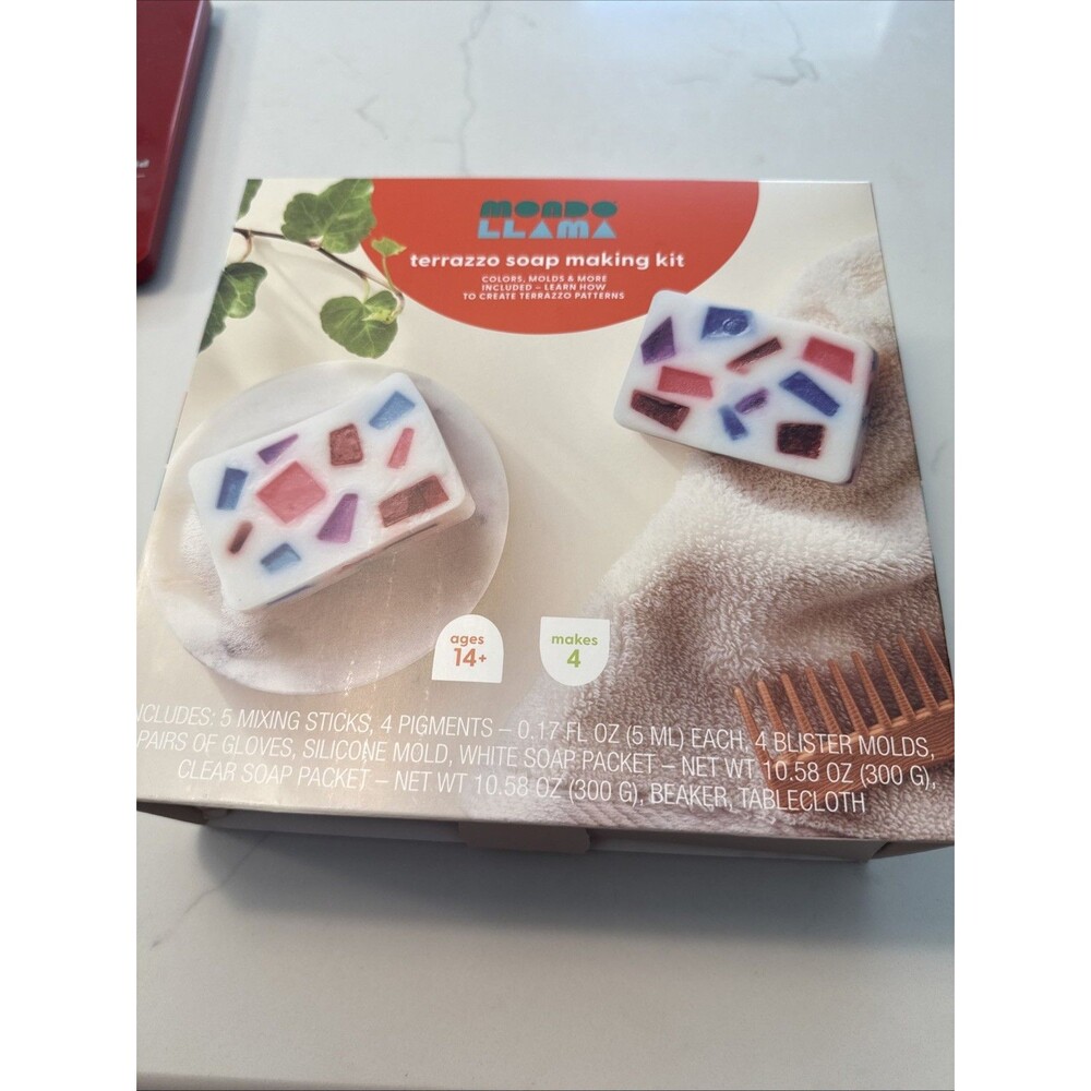 Mondo Llama Terrazzo Soap Making Kit Melt & Pour Glycerin Base